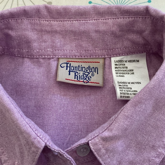 Oxford Cloth Orchid Shirt - Size Medium - Picture 6 of 7